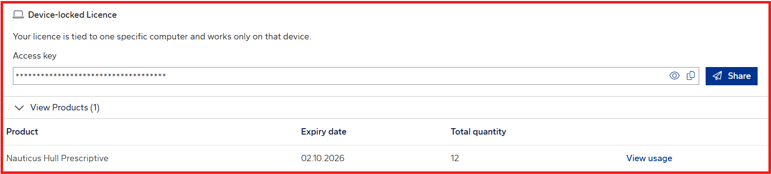 My DNV Software Licences